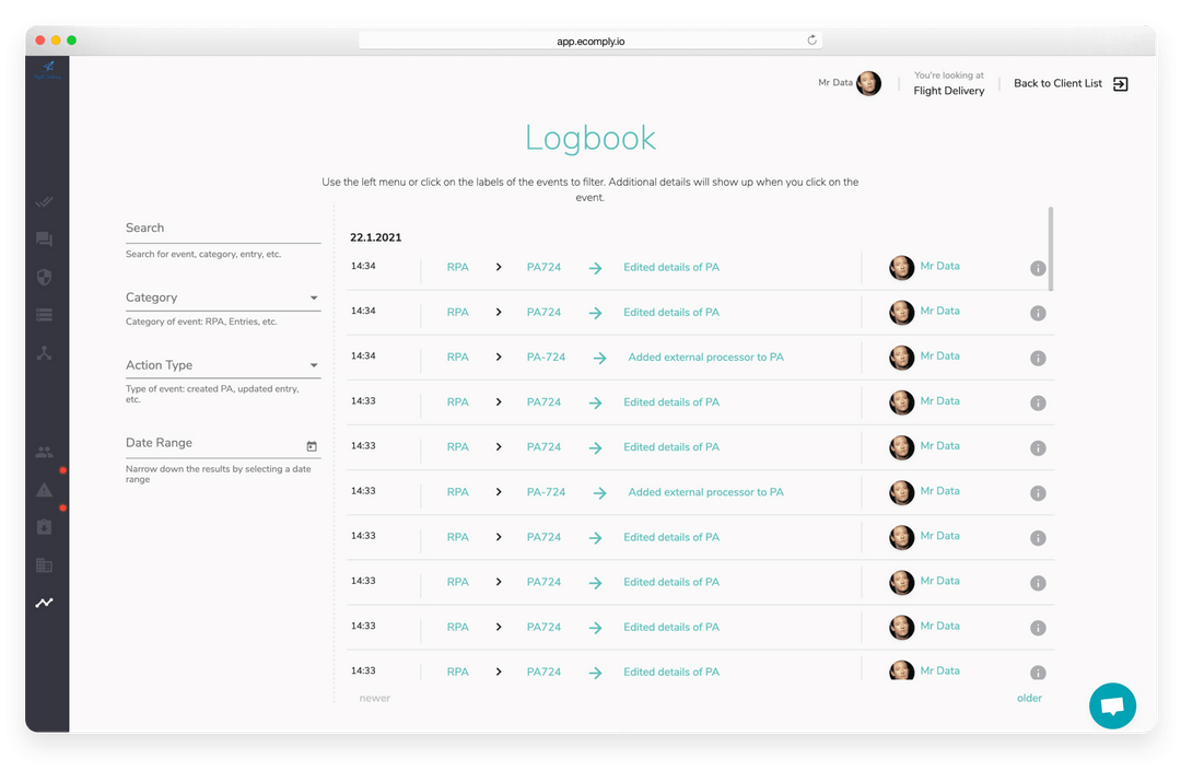 Accountability Logbook